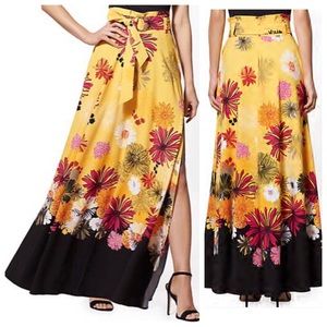 Paperbag waist maxi skirt sz XS-New York & Co 💛🖤